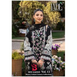 BIN SAEED HEAVY LUXURY VOL 12 JADE (Cotton Dupatta)