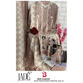 BIN SAEED HEAVY LUXURY VOL 13 JADE (Cotton Dupatta)
