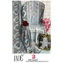 BIN SAEED HEAVY LUXURY VOL 13 JADE (Cotton Dupatta)
