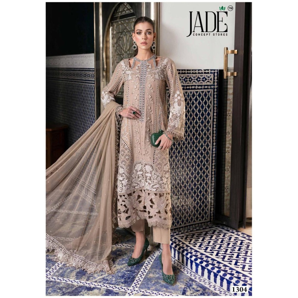 BIN SAEED HEAVY LUXURY VOL 13 JADE (Cotton Dupatta)