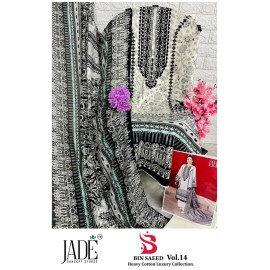 BIN SAEED HEAVY LUXURY VOL 14 JADE (Cotton Dupatta)