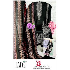 BIN SAEED HEAVY LUXURY VOL 14 JADE (Cotton Dupatta)