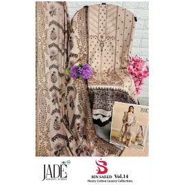 BIN SAEED HEAVY LUXURY VOL 14 JADE (Cotton Dupatta)