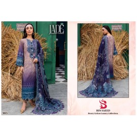 BIN SAEED HEAVY LUXURY VOL 9 JADE (Cotton Dupatta)