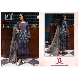 BIN SAEED HEAVY LUXURY VOL 9 JADE (Cotton Dupatta)