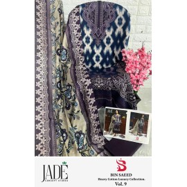 BIN SAEED HEAVY LUXURY VOL 9 JADE (Cotton Dupatta)