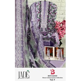 BIN SAEED HEAVY LUXURY VOL 9 JADE (Cotton Dupatta)