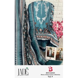 BIN SAEED HEAVY LUXURY VOL 9 JADE (Cotton Dupatta)