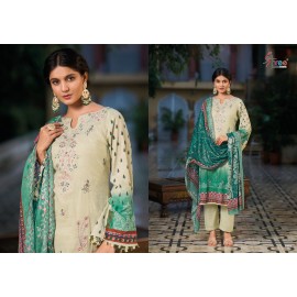 BIN SAEED LAWN COLLECTION VOL 14 SHREE  (Cotton Dupatta)