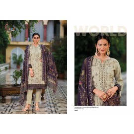 BIN SAEED LAWN COLLECTION VOL 14 SHREE  (Cotton Dupatta)