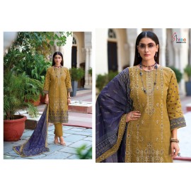 BIN SAEED LAWN COLLECTION VOL 15 SHREE  (Cotton Dupatta)