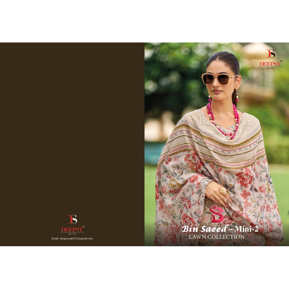 BIN SAEED MINI 2 BY DEEPSY SUITS (Chiffon Dupatta)