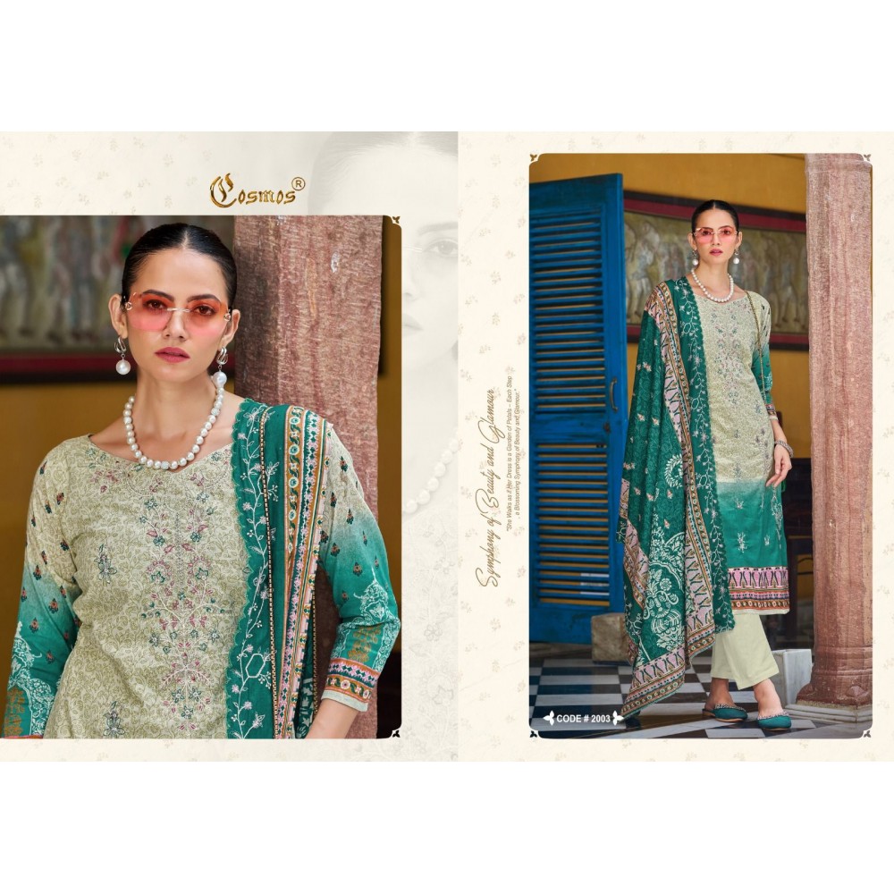 BIN SAEED VOL 1 COSMOS (Cotton Dupatta)