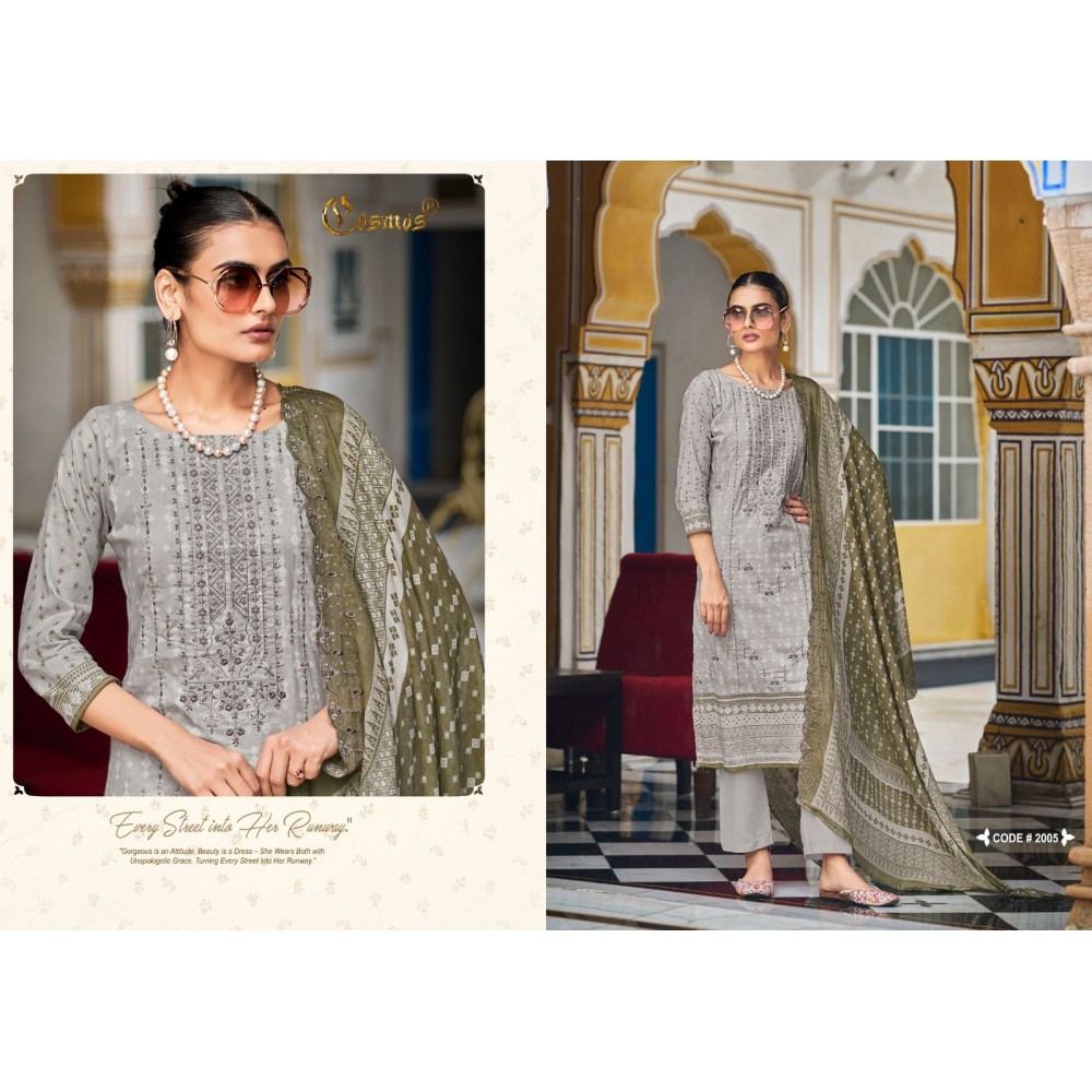 BIN SAEED VOL 1 COSMOS (Cotton Dupatta)