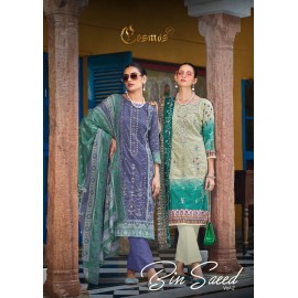 BIN SAEED VOL 1 COSMOS (Cotton Dupatta)