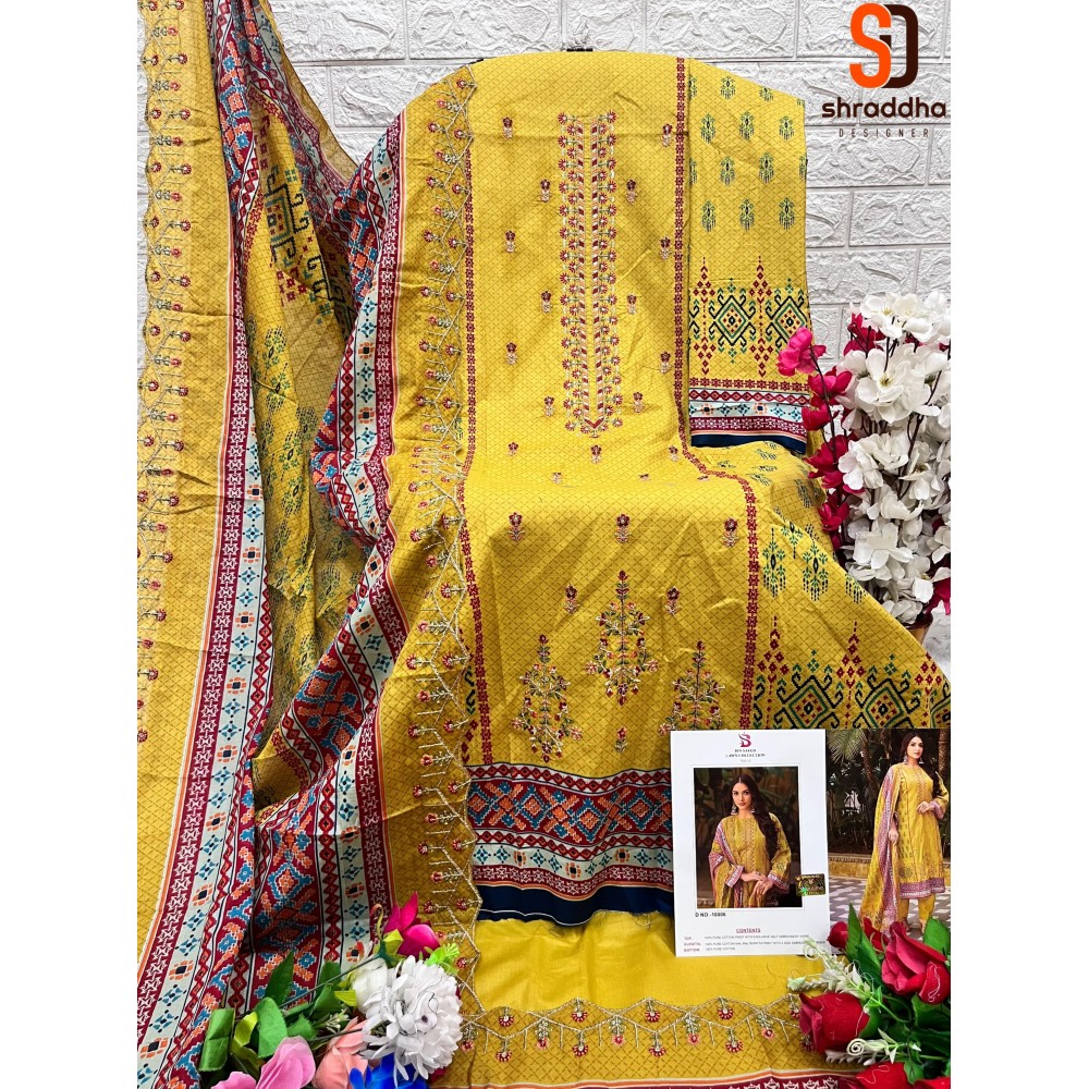 BIN SAEED VOL 10 R SHRADDHA (Cotton Dupatta)