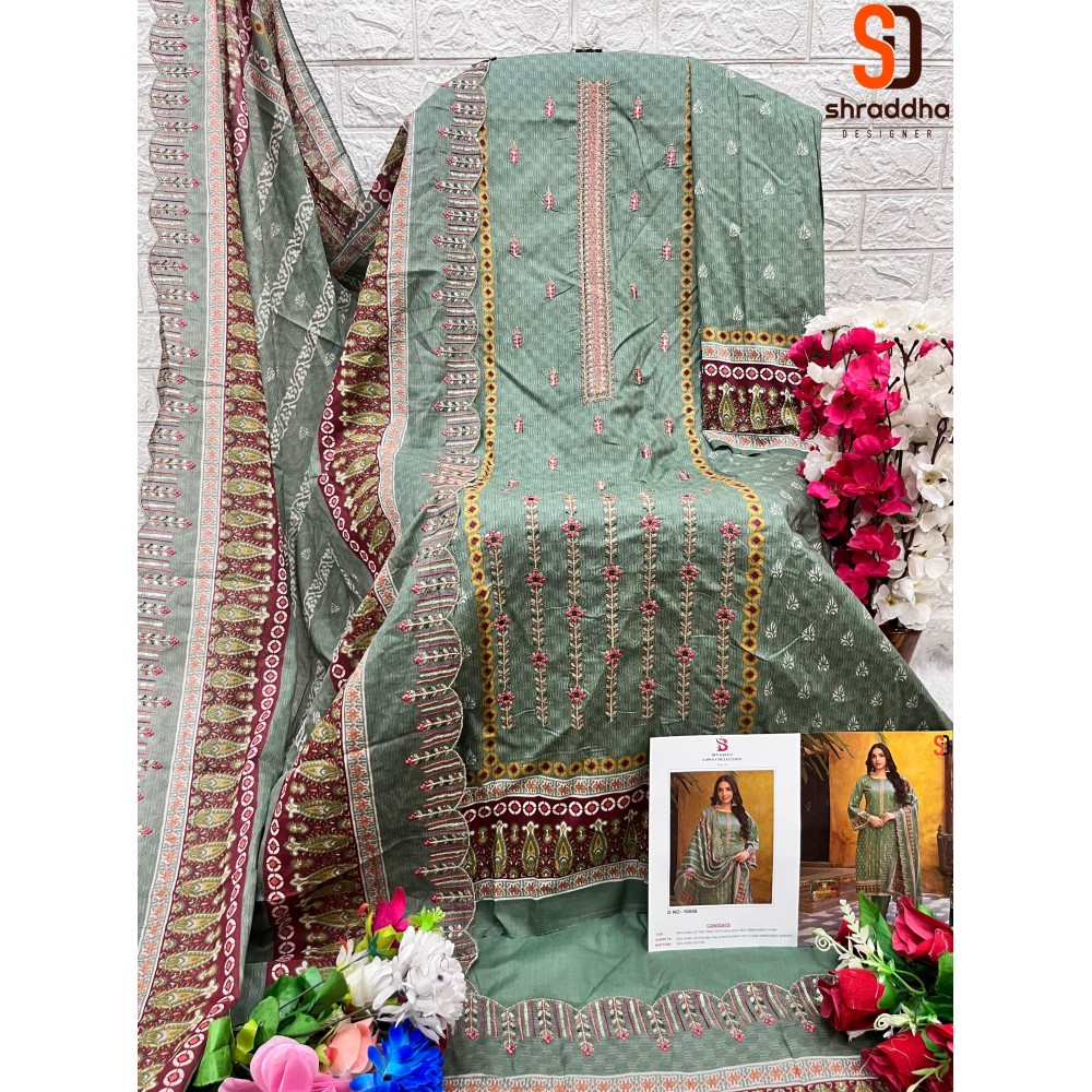 BIN SAEED VOL 10 SHRADDHA (Cotton Dupatta)