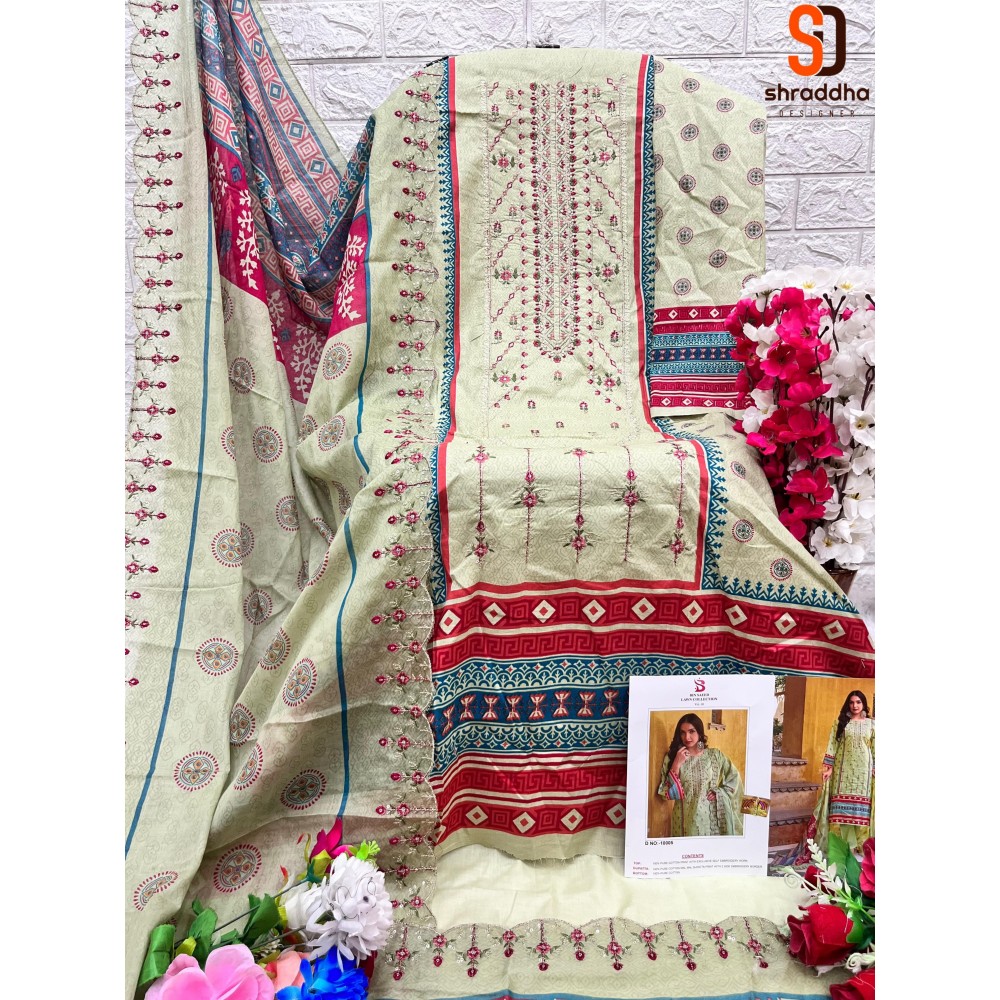 BIN SAEED VOL 10 SHRADDHA (Cotton Dupatta)