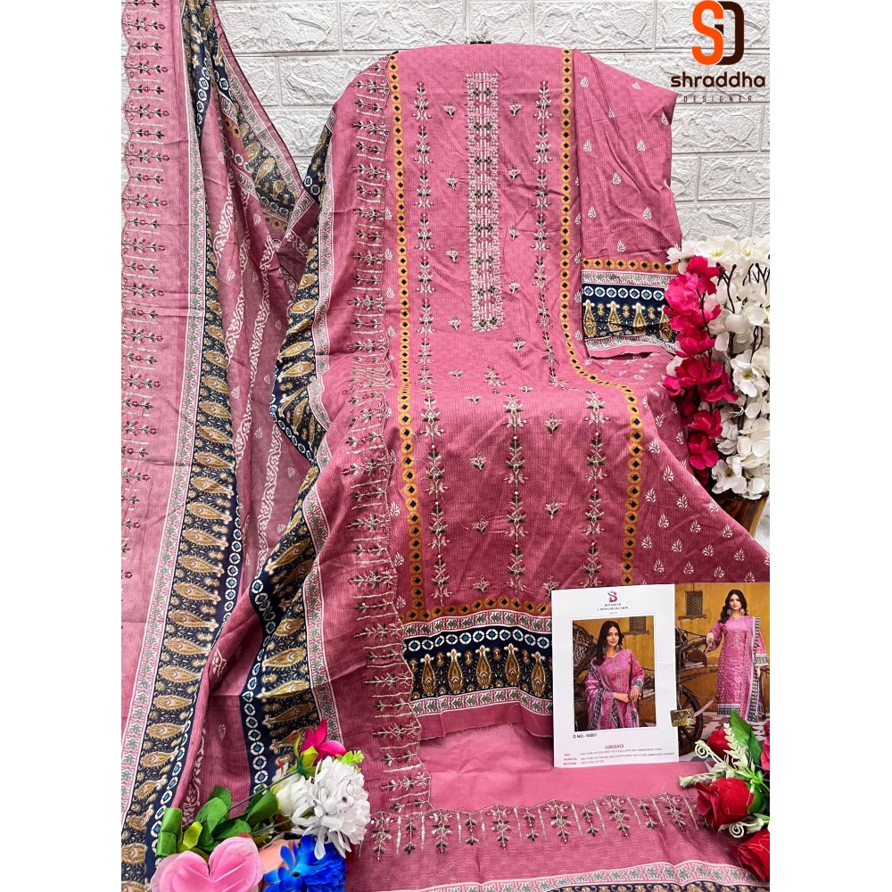 BIN SAEED VOL 10 R SHRADDHA (Cotton Dupatta)