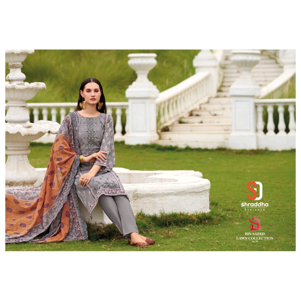 BIN SAEED VOL 15 SHRADDHA (Cotton Dupatta)