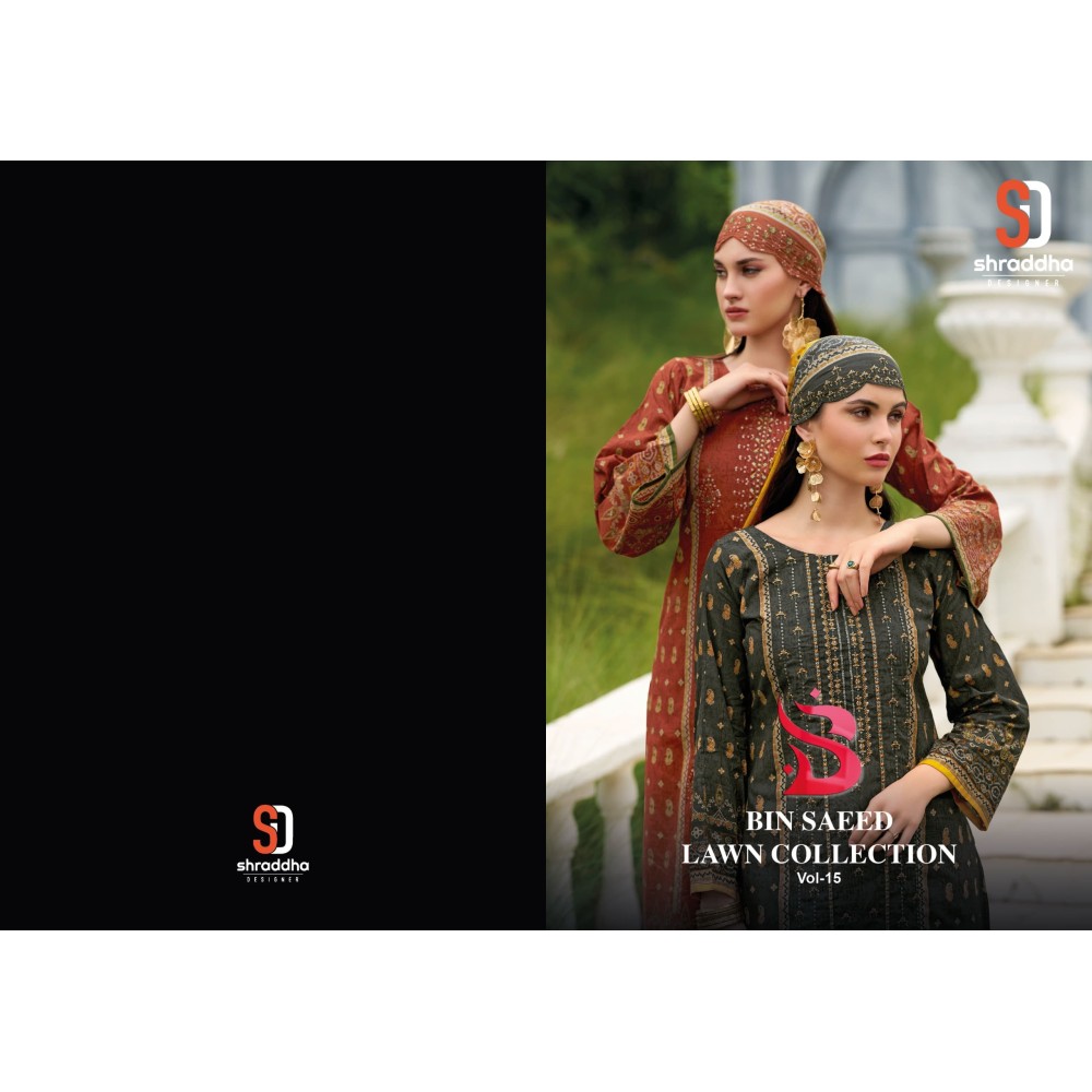 BIN SAEED VOL 15 SHRADDHA (Cotton Dupatta)