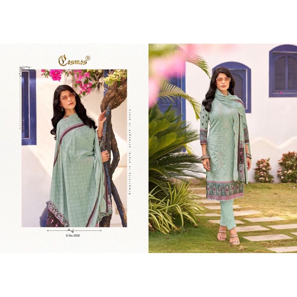 BIN SAEED VOL 3 COSMOS (Cotton dupatta)
