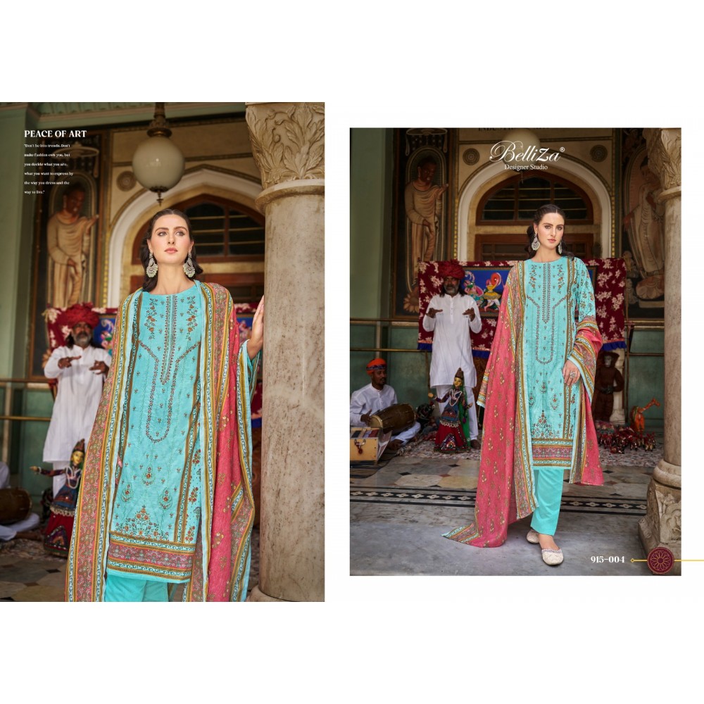 BIN SAEED VOL 4 BELLIZA (Cotton Dupatta)