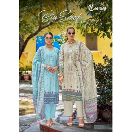 BIN SAEED VOL 4 COSMOS (Cotton dupatta)