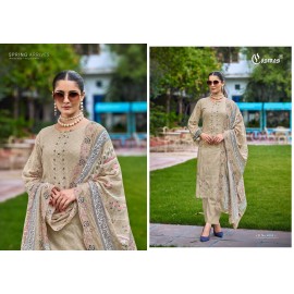 BIN SAEED VOL 4 COSMOS (Cotton dupatta)
