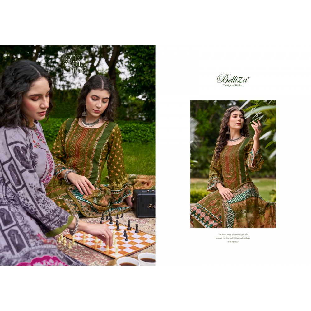 BIN SAEED VOL 5 BELLIZA (Cotton Dupatta)