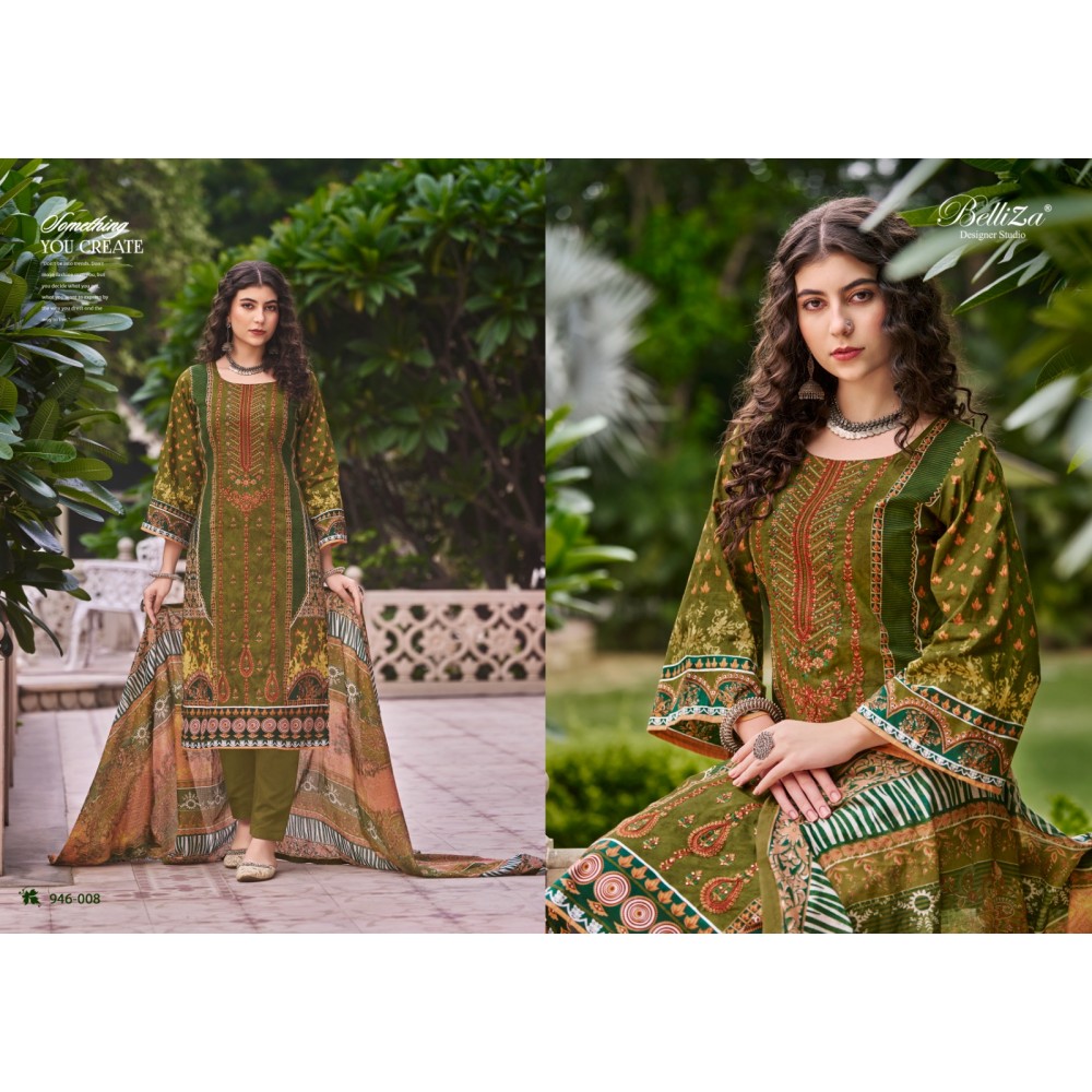 BIN SAEED VOL 5 BELLIZA (Cotton Dupatta)