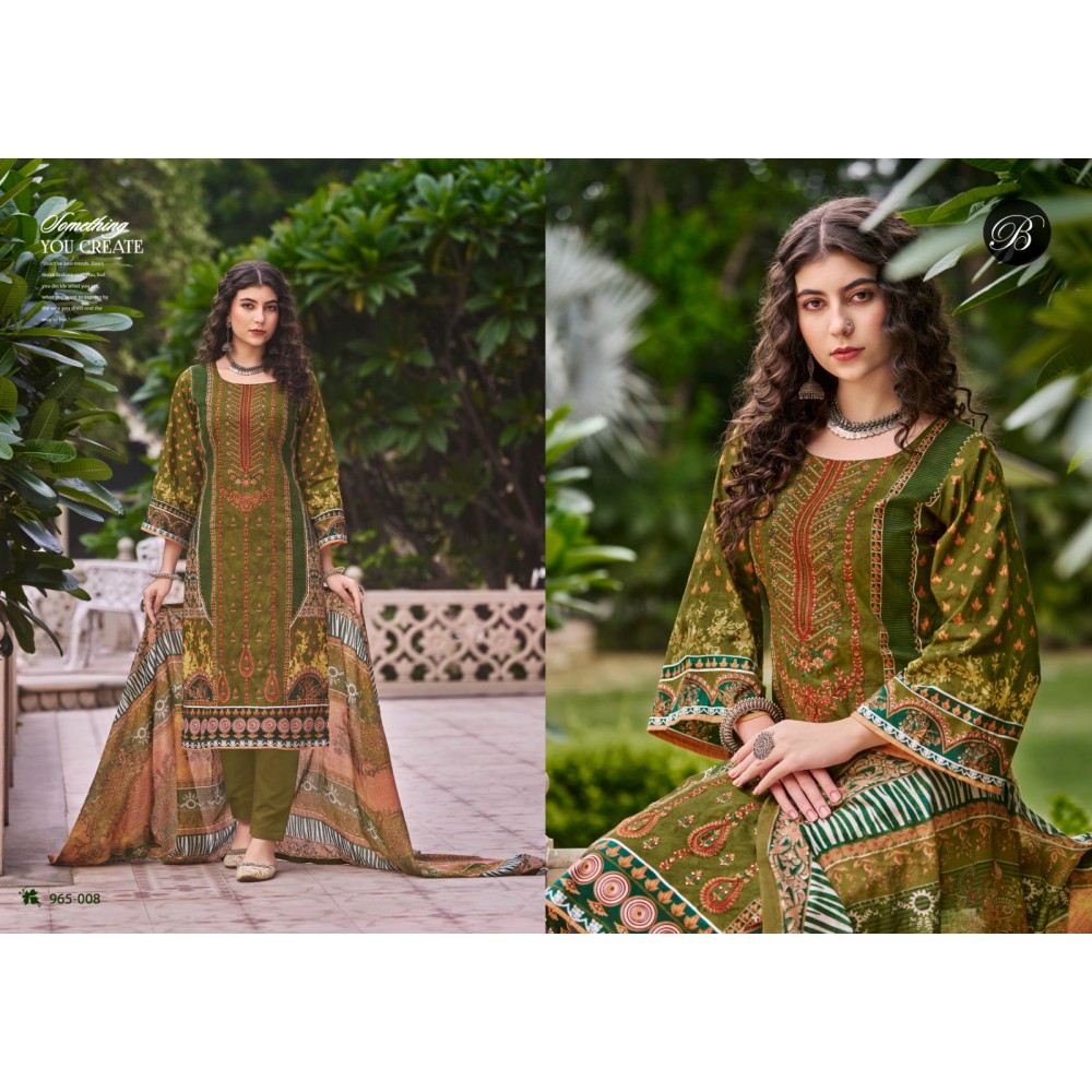 BIN SAEED VOL 7 BELLIZA (Cotton Dupatta)