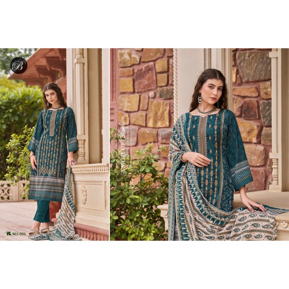 BIN SAEED VOL 7 BELLIZA (Cotton Dupatta)