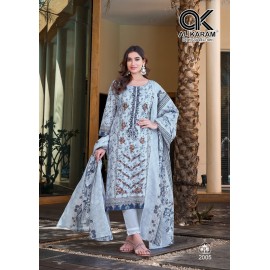 BIN UBAID SELF EMBRODARY COLLECTION R VOL 2  AL KARAM  (Cotton Dupatta)