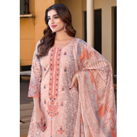 BIN UBAID SELF EMBRODARY COLLECTION R VOL 2  AL KARAM  (Cotton Dupatta)