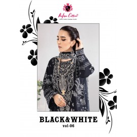 BLACK AND WHITE NAFISHA (Cotton Dupatta)