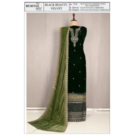 BLACK BEAUTY VELVET MUMTAZ ARTS (winter Collection)