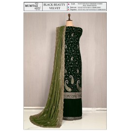 BLACK BEAUTY VELVET MUMTAZ ARTS (winter Collection)