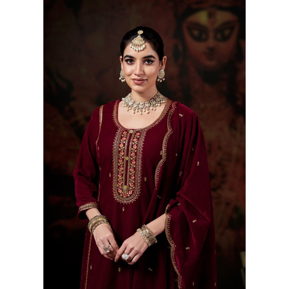 CHANDRIKA VELVET ALOK SUITS (Winter Collection)