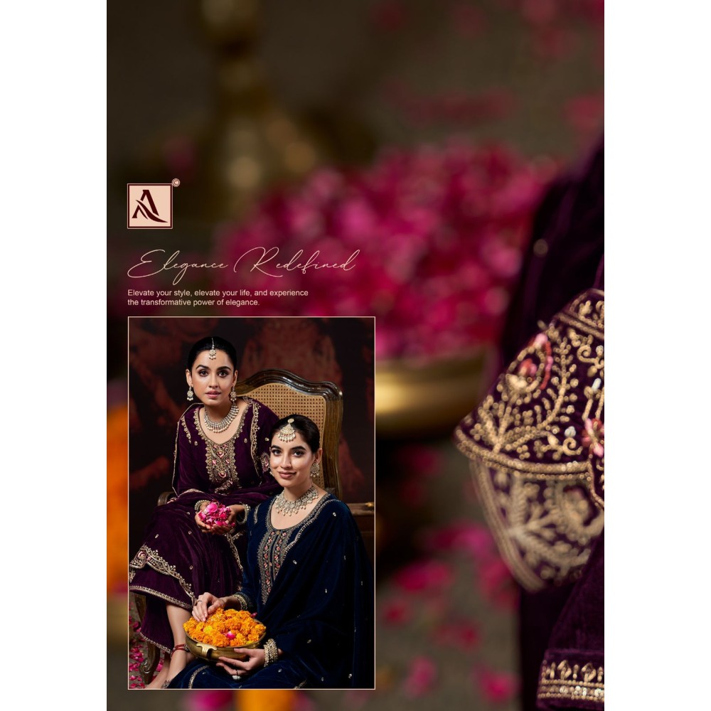 CHANDRIKA VELVET ALOK SUITS (Winter Collection)