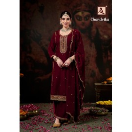 CHANDRIKA VELVET ALOK SUITS (Winter Collection)