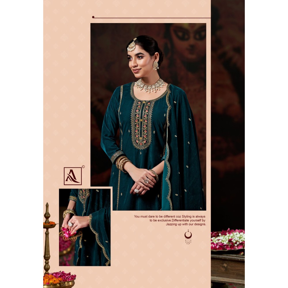 CHANDRIKA VELVET ALOK SUITS (Winter Collection)