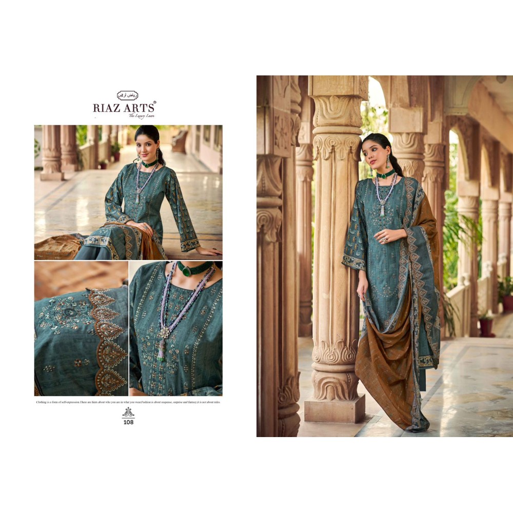 CHEVRON 2 RIAZ ARTS  (Cotton Dupatta)