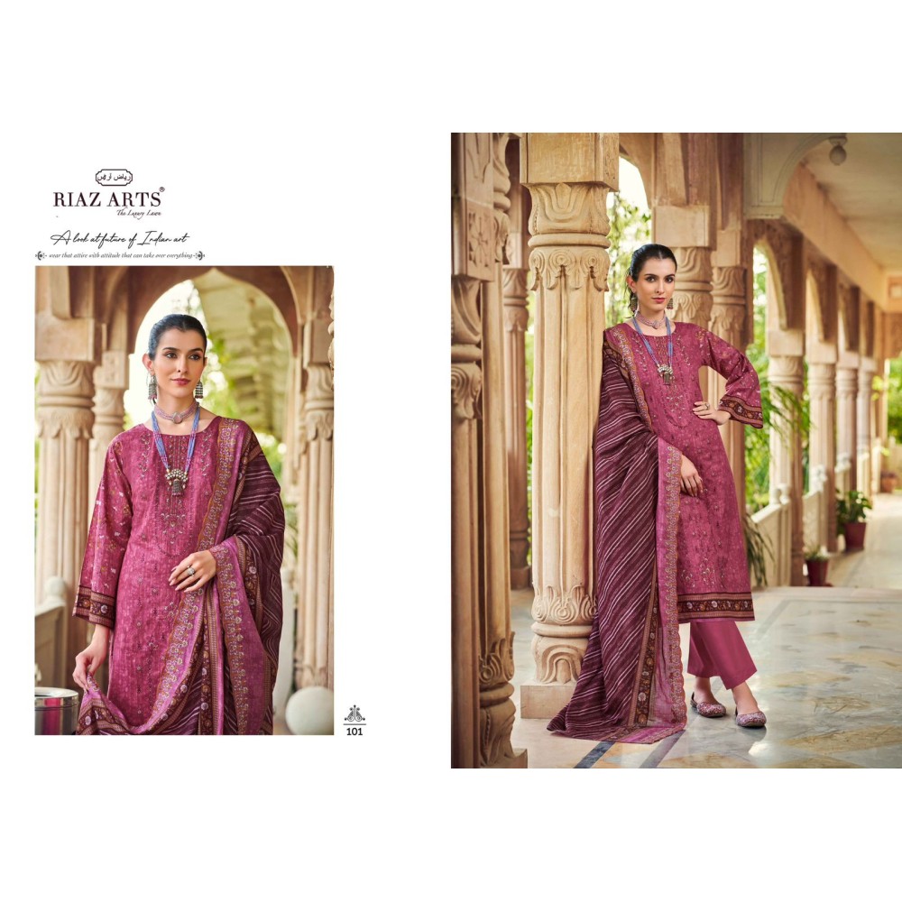 CHEVRON 2 RIAZ ARTS  (Cotton Dupatta)