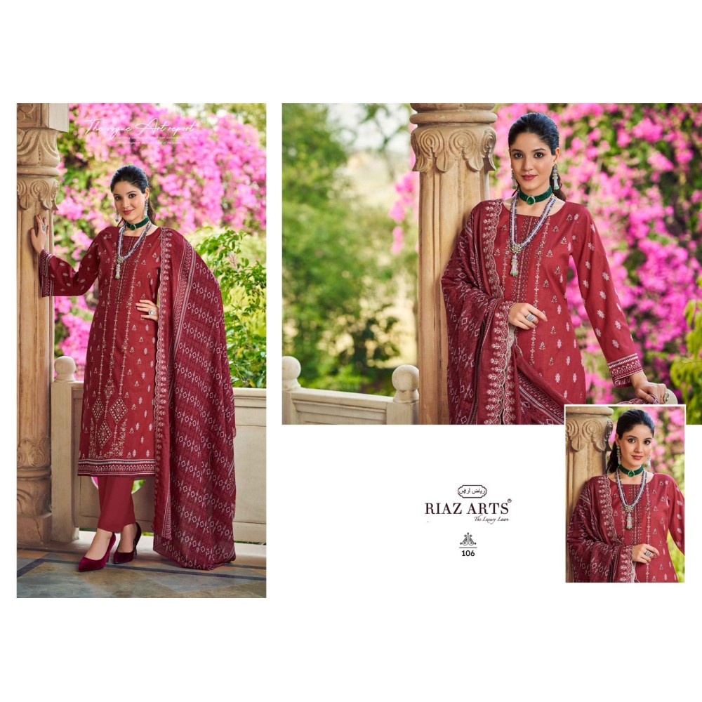 CHEVRON 2 RIAZ ARTS  (Cotton Dupatta)