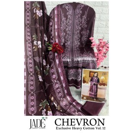CHEVRON EXCLUSIVE HEAVY COTTON VOL 12 JADE (Cotton Dupatta)
