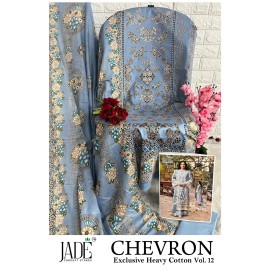 CHEVRON EXCLUSIVE HEAVY COTTON VOL 12 JADE (Cotton Dupatta)