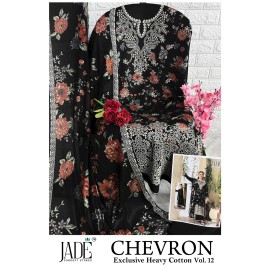 CHEVRON EXCLUSIVE HEAVY COTTON VOL 12 JADE (Cotton Dupatta)