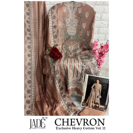 CHEVRON EXCLUSIVE HEAVY COTTON VOL 12 JADE (Cotton Dupatta)