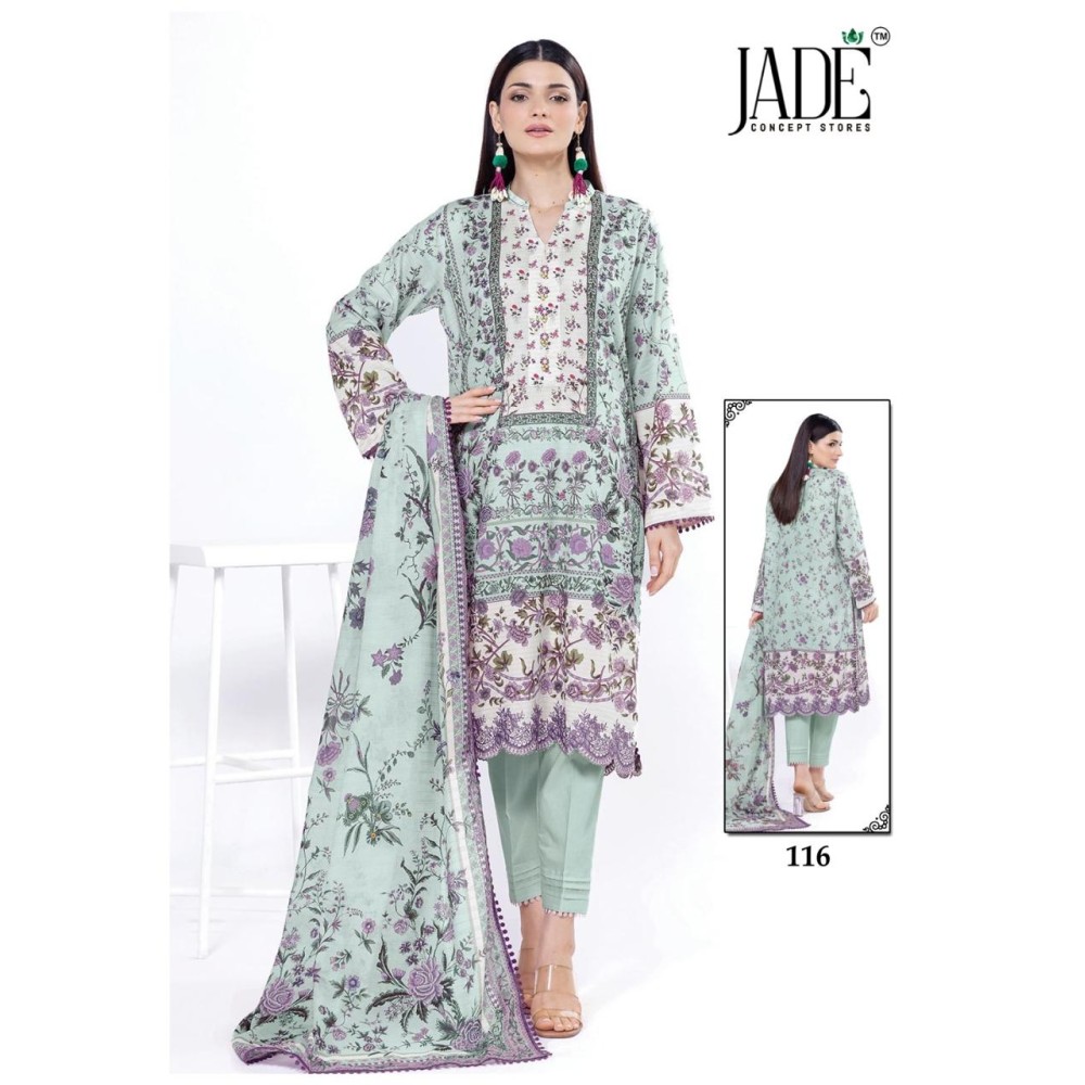 CHEVRON EXCLUSIVE HEAVY COTTON VOL 12 JADE (Cotton Dupatta)